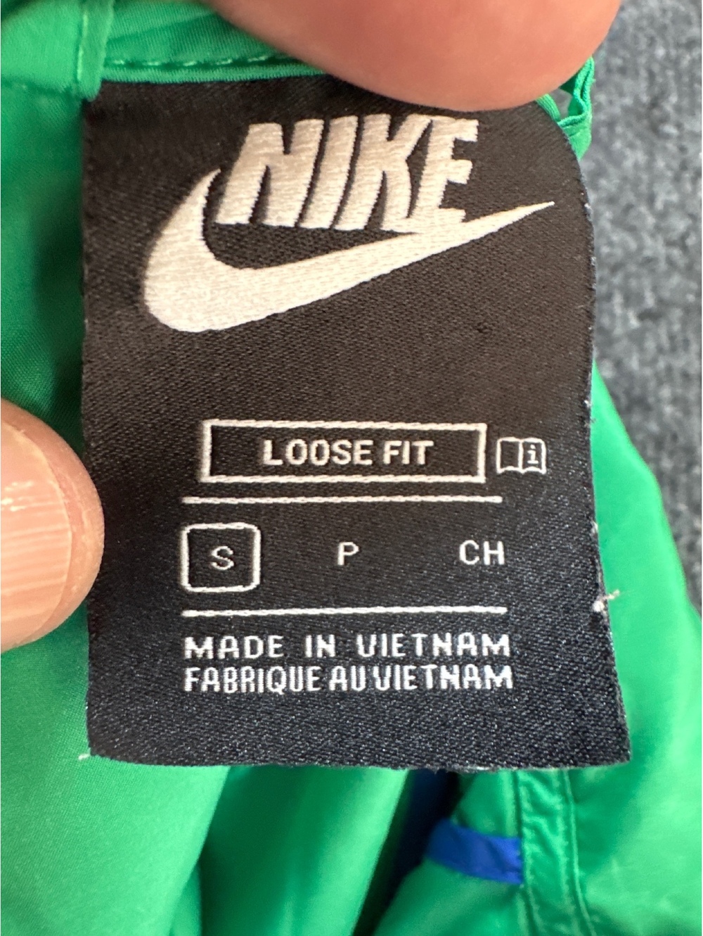Nike Windrunner Jacket Mens Small Blue Green Colorblock Hooded Windbreaker - Picture 7 of 8
